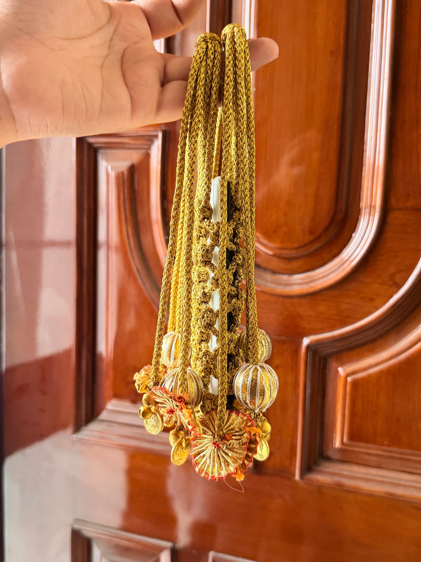 Royal Potli Phone Sling – Traditional Gold