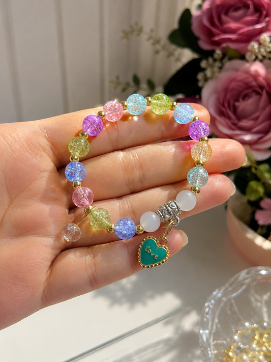 Pastel Love Charm Bracelet