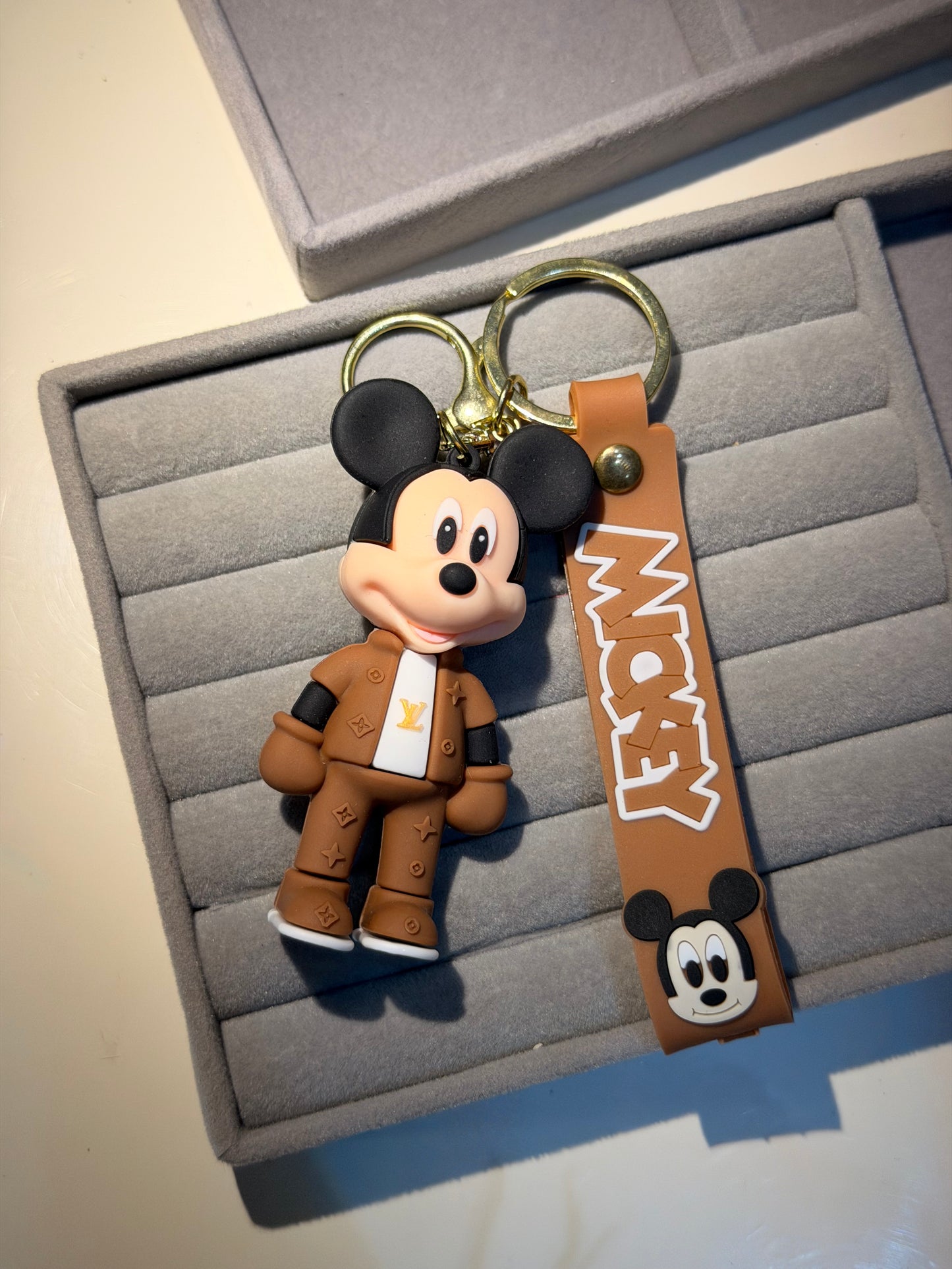 Mickey mouse silicon keychain