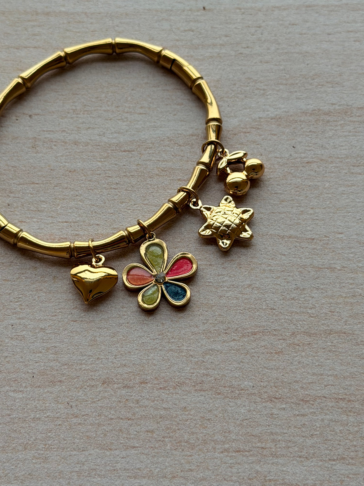 Bloom Charm Bamboo Bracelet