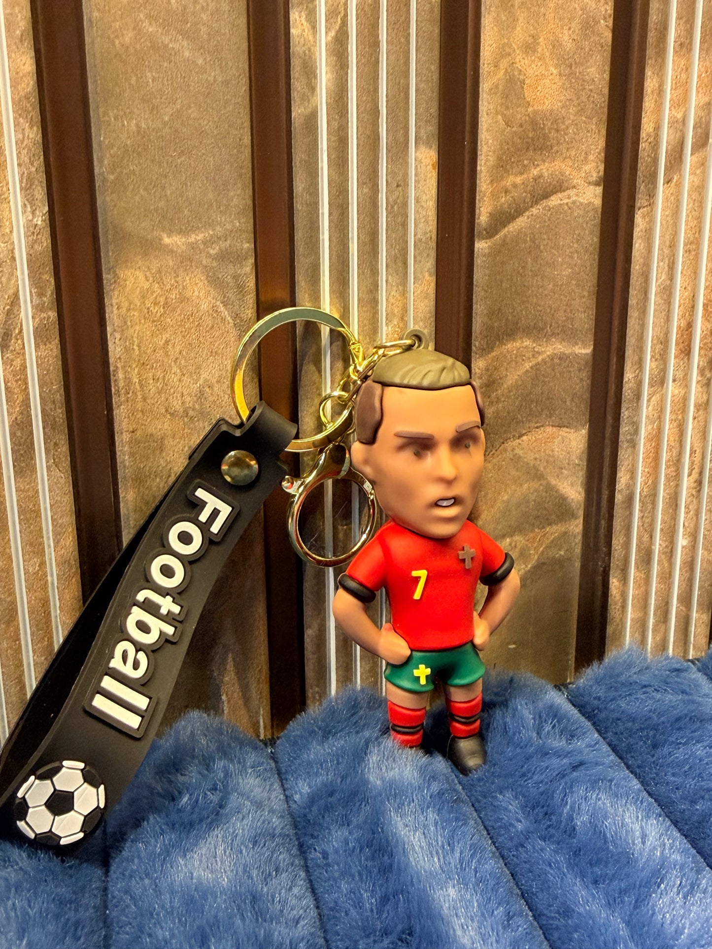 Ronaldo silicon keychain