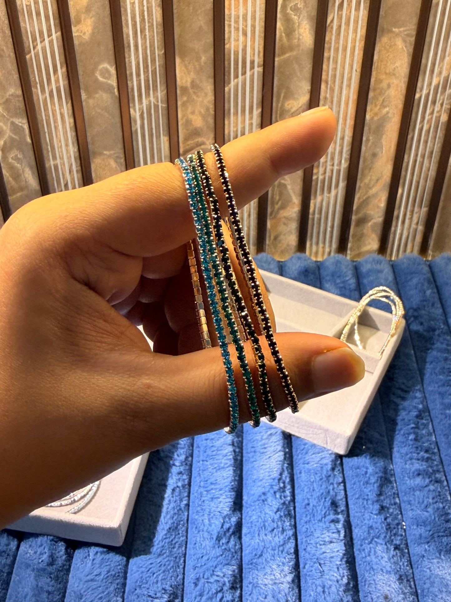 Crystal Tennis Bracelet Stack(Set of 4)