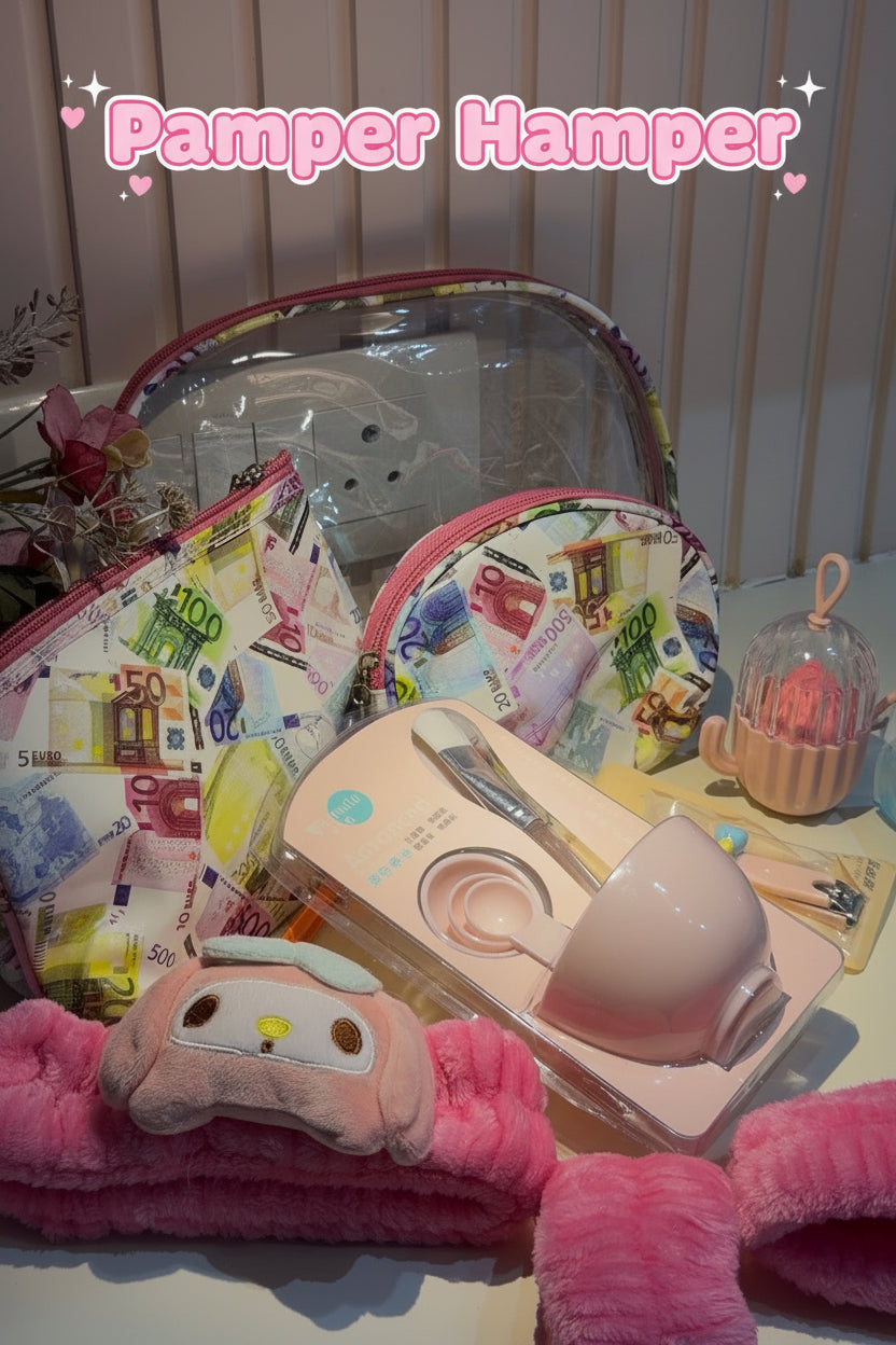 PAMPER HAMPER – Self-Care Essentials Box ( 9 articles)