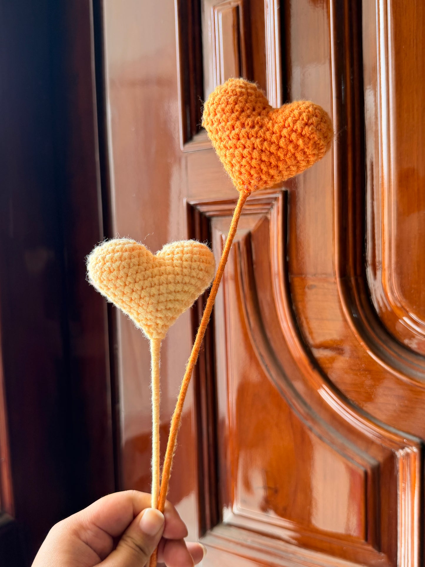 Lil heart crochet stick