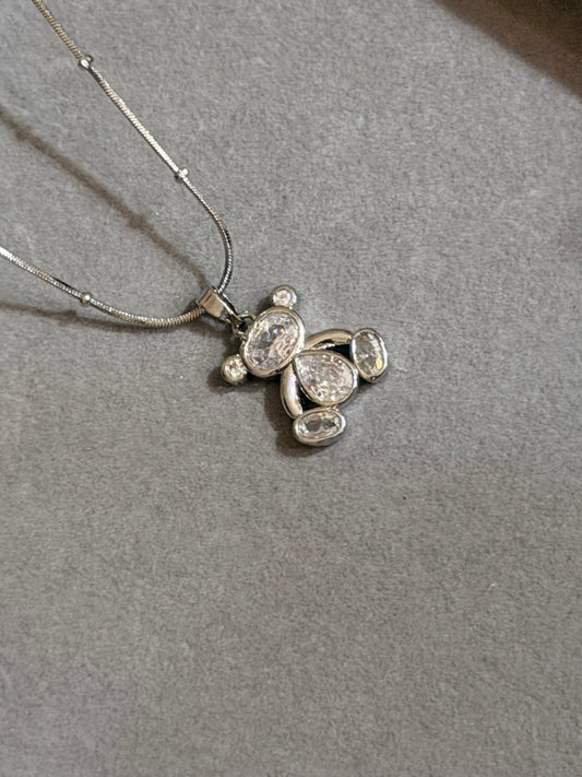 Teddy Bear Crystal Pendant