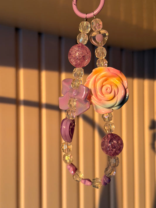 Purple candy bag/phone charm