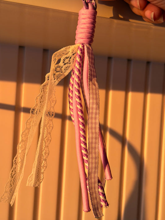 Blush Braided Tassel Charm (purple)
