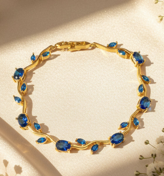 Tulip bracelet (blue)