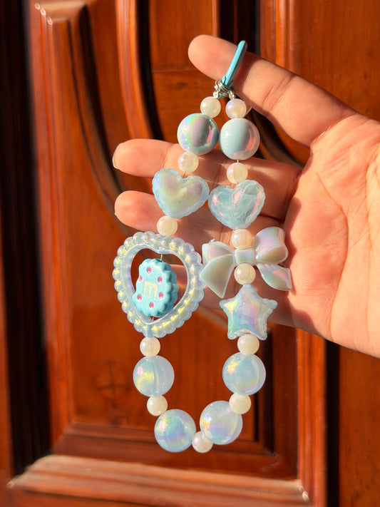Blue candy phone/bag charm