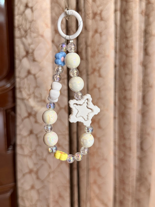Puzzled star bag/phone charm