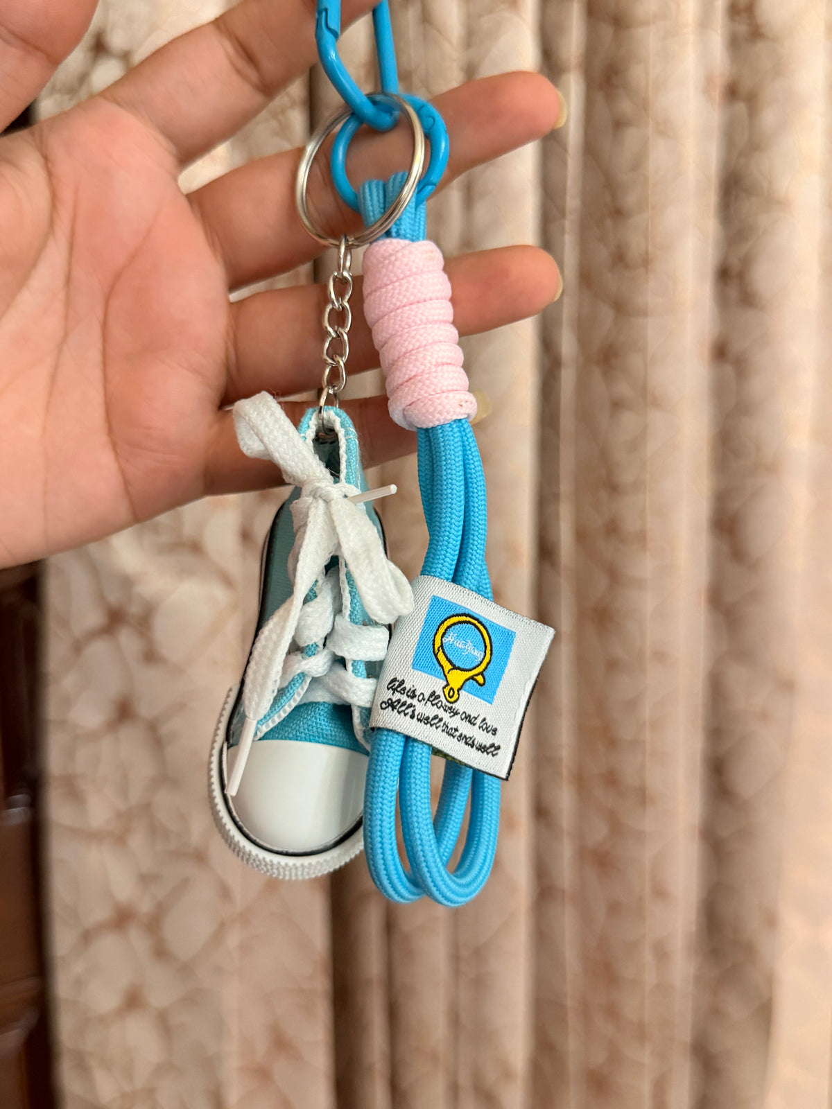 Mini Sneaker & Rope Charm Keychain