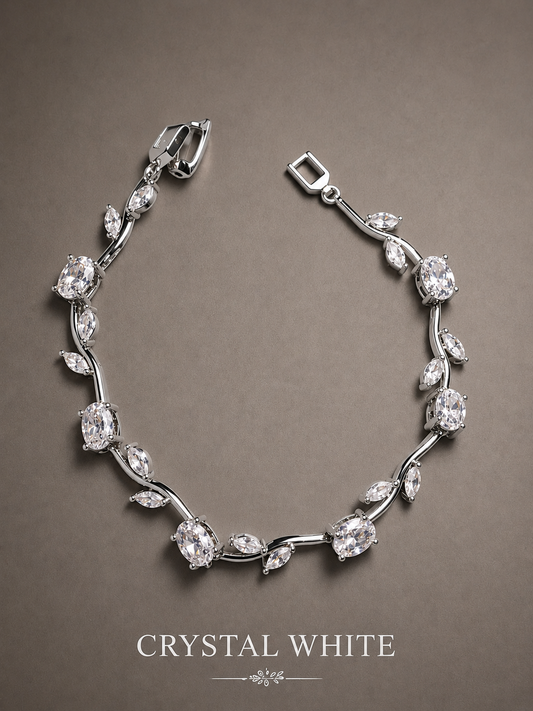 Tulip bracelet (crystal white)