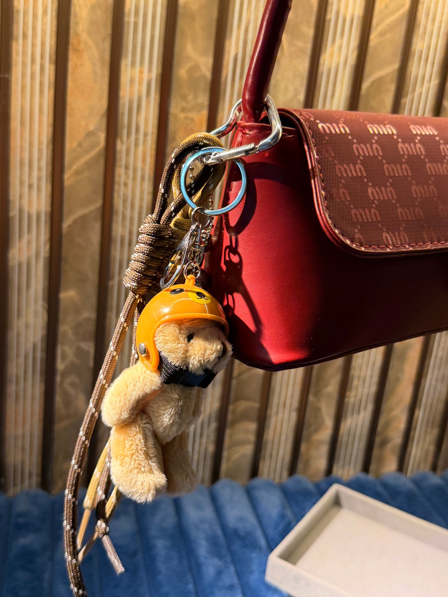 Snuggle Buddy Bear bag Charm