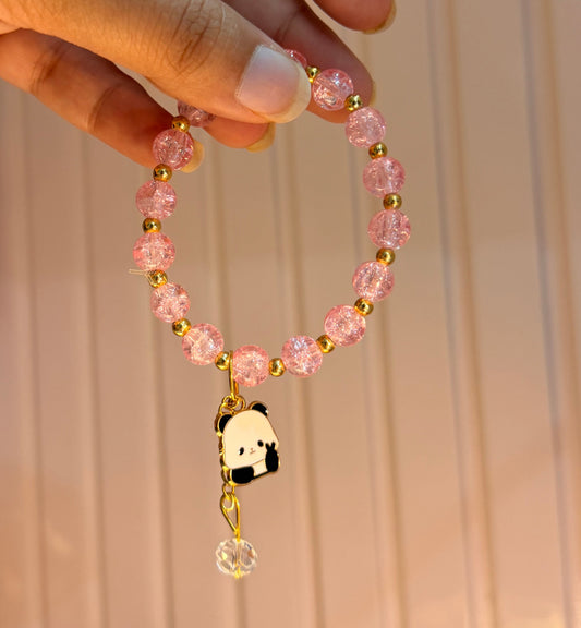 Panda Frost Bead Bracelet