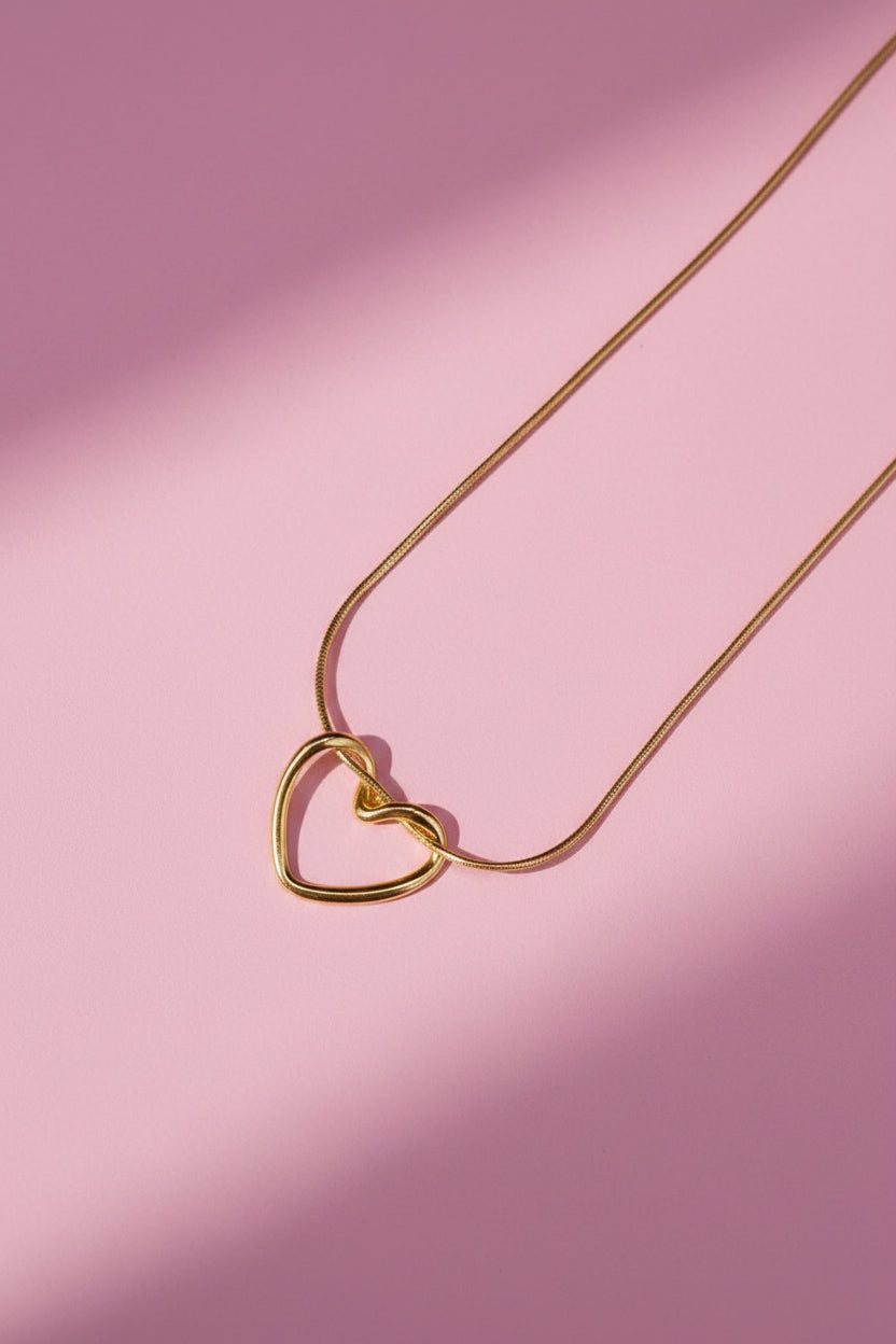 Twisted heart necklace