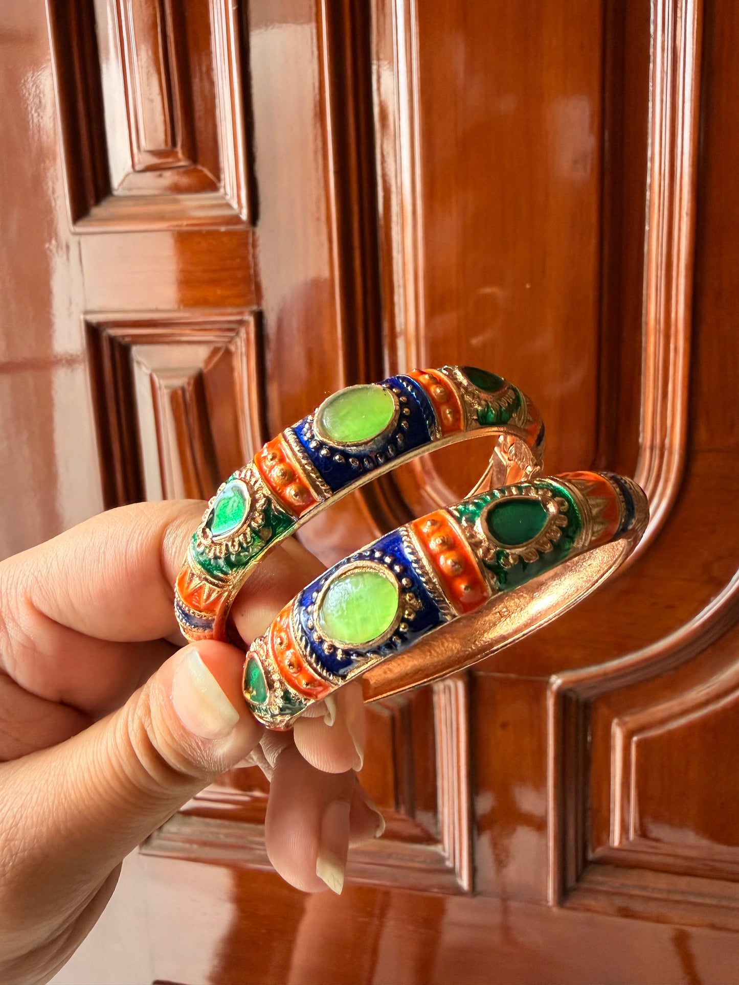Tribal meenakari kada set (thin)