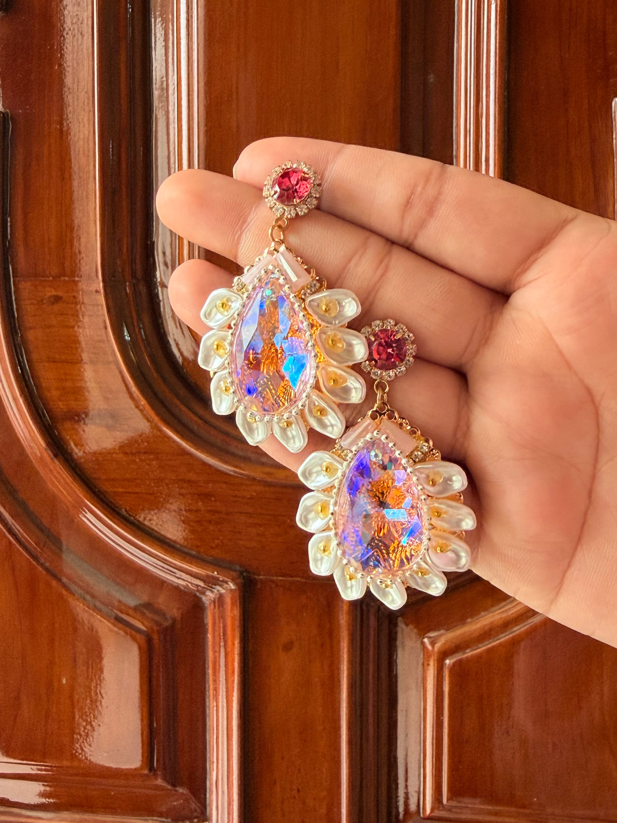 Aurora Pearl Teardrop Earrings
