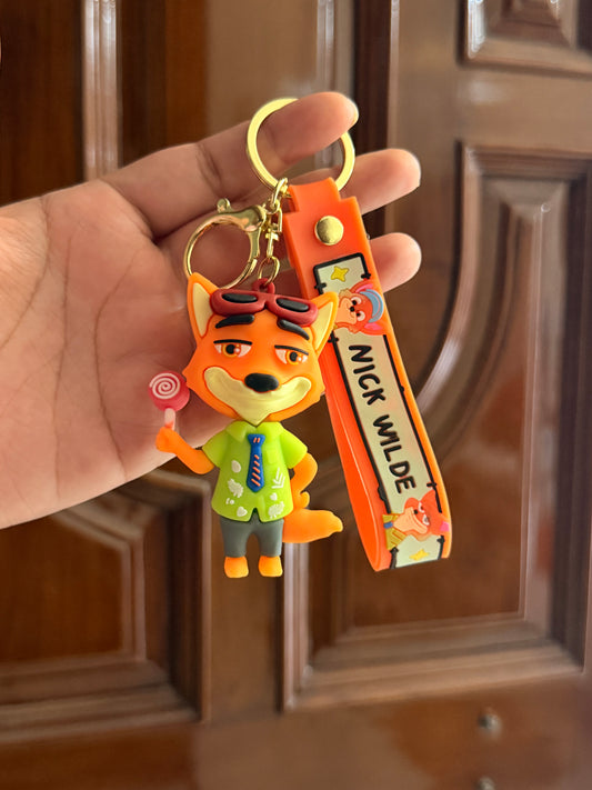 Zootopia silicon keychain