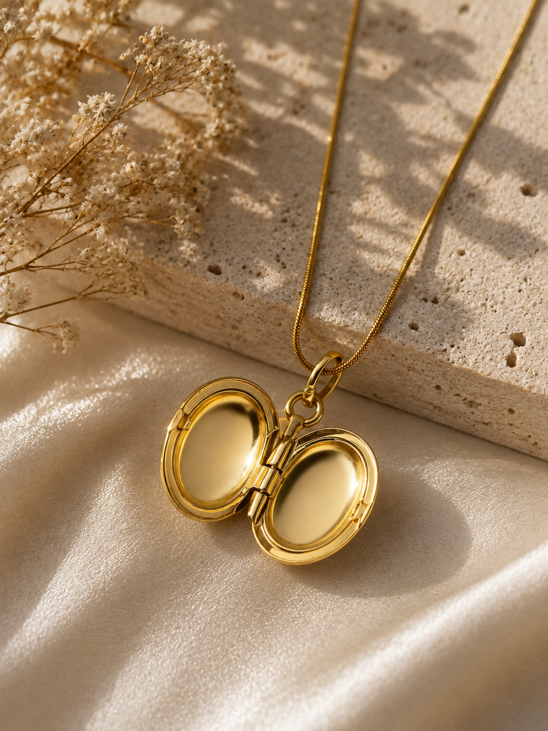 Golden Secret Locket Necklace