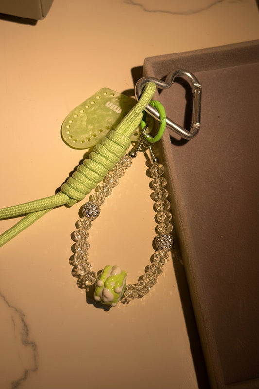 Matcha Bloom Heart bag Charm