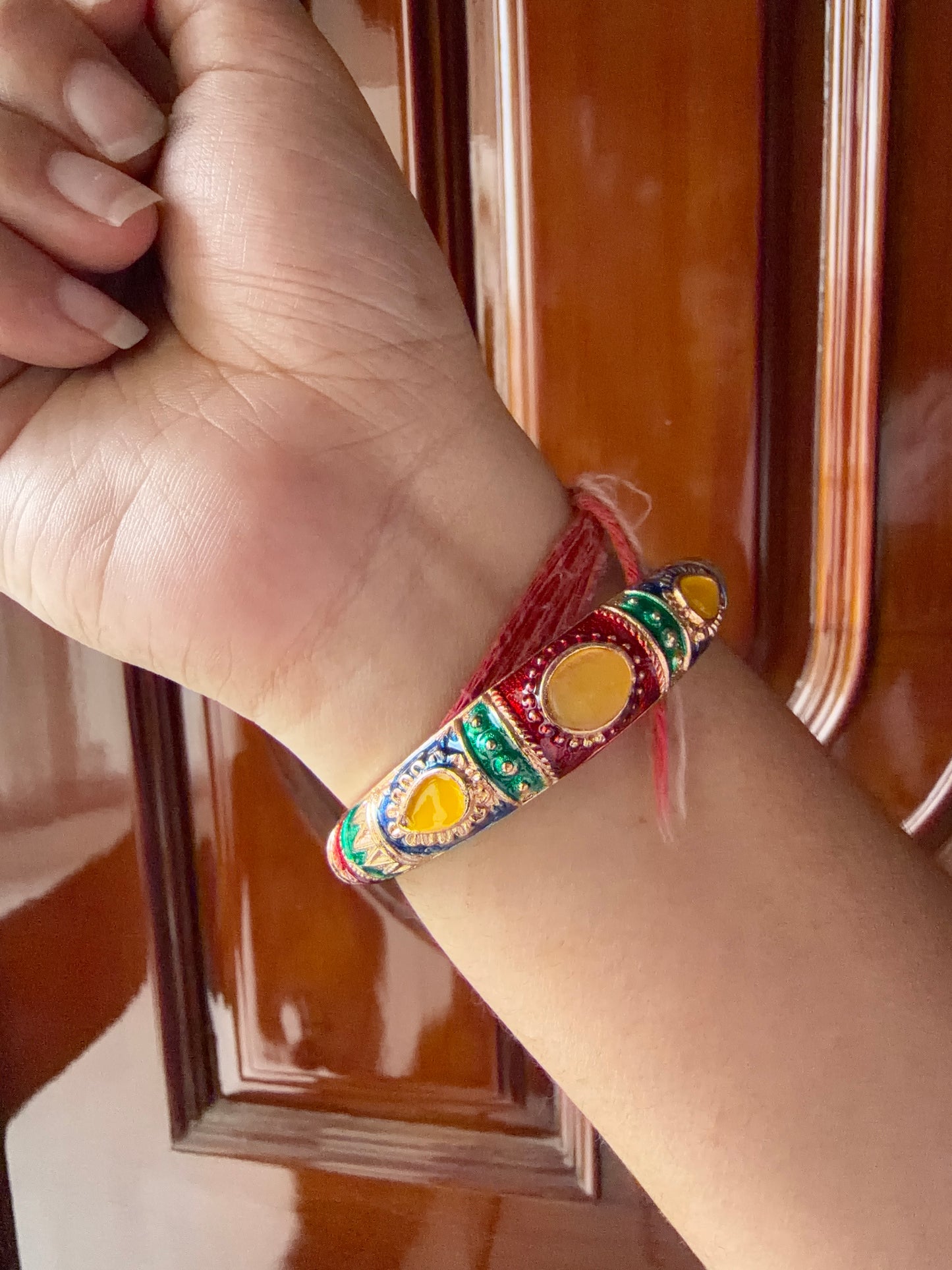 Classic meenakari kada (thin)