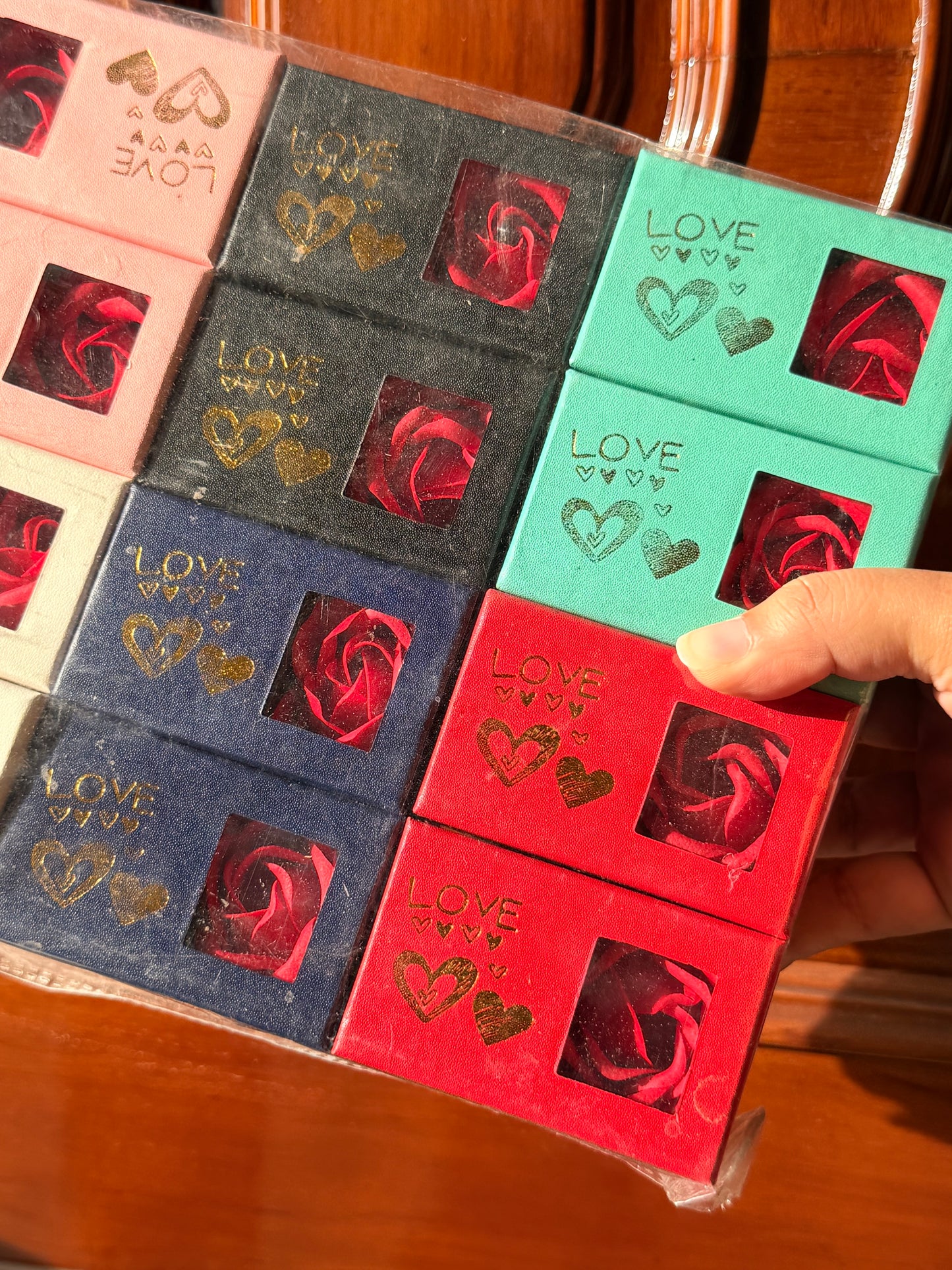 Single rose ring box