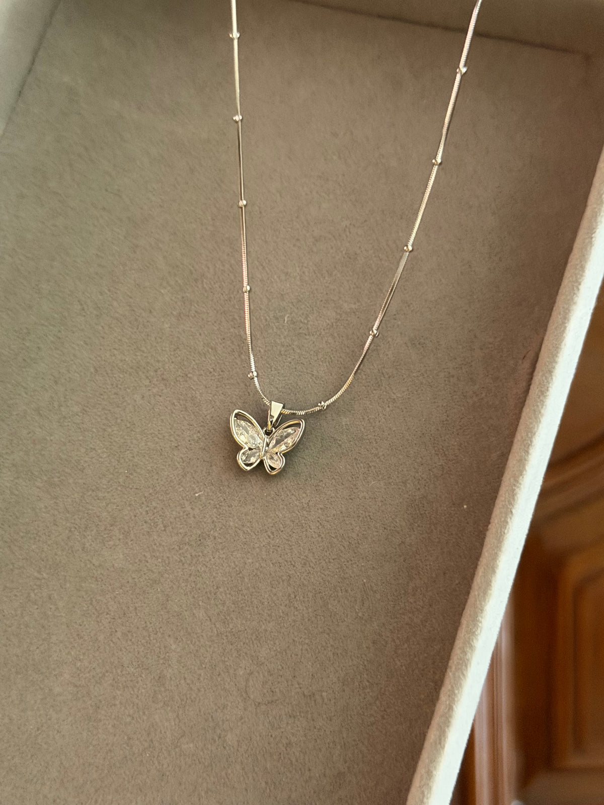Crystal Butterfly Pendant
