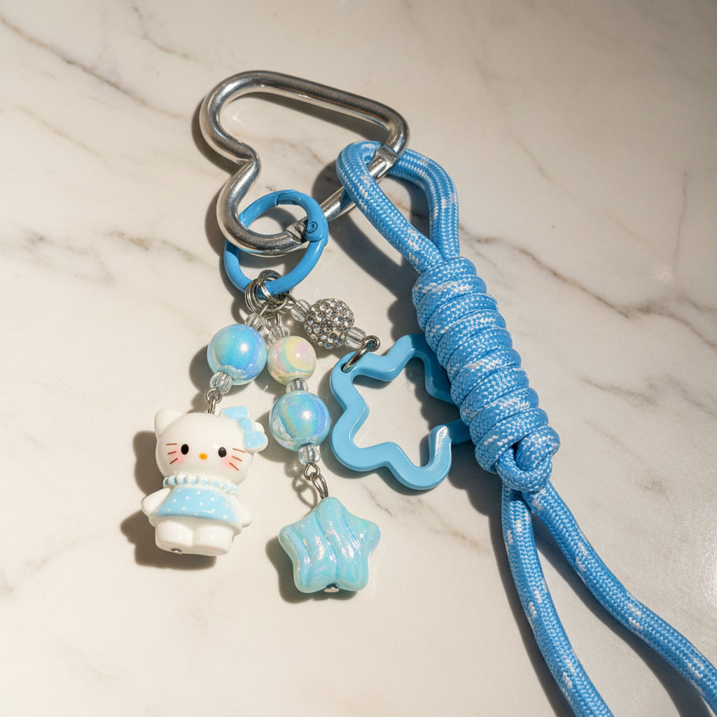 Sky Kitty Star bag Charm