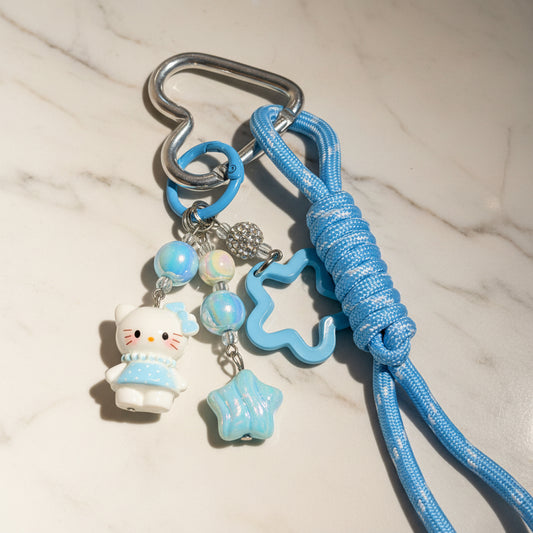Sky Kitty Star bag Charm