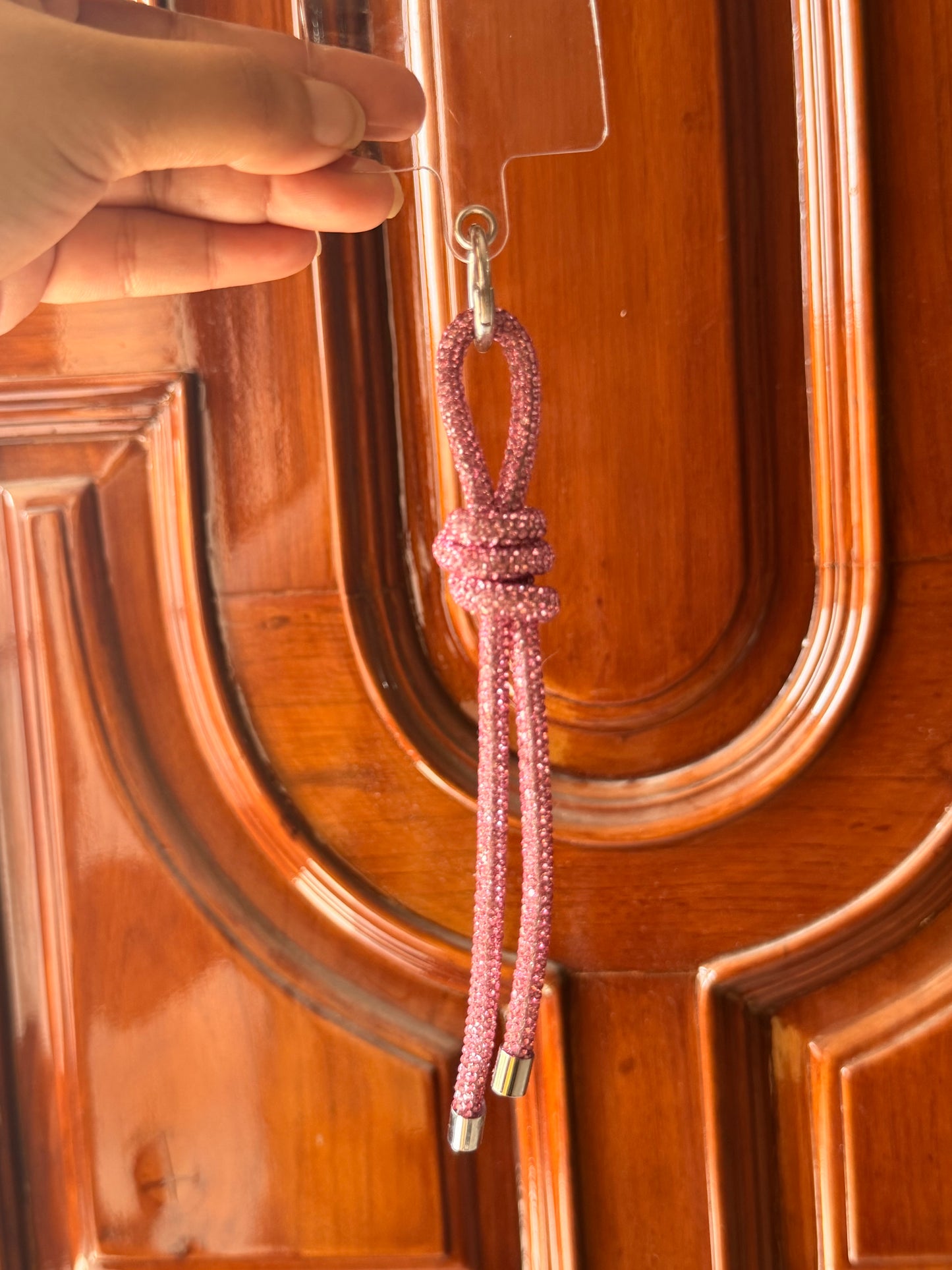 Luxe Crystal Knot Bag/Phone Charm