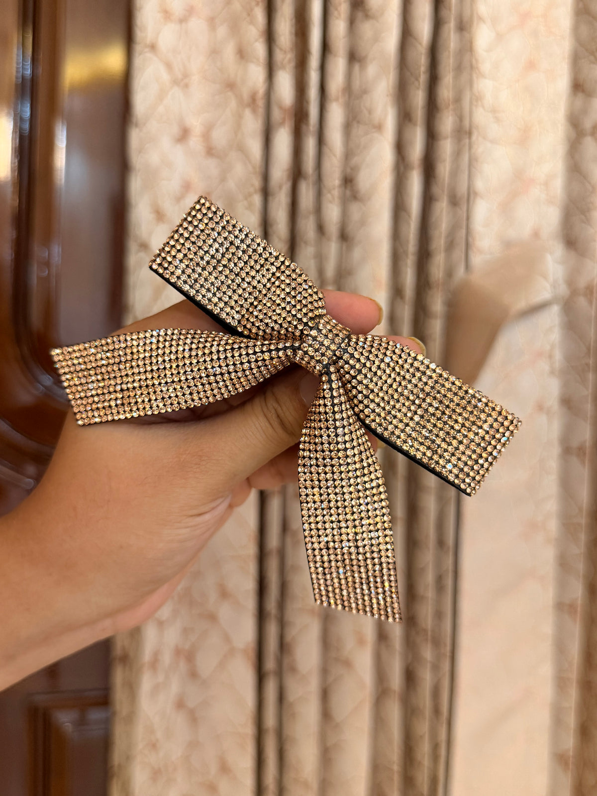 Glam knot bow (rose gold)