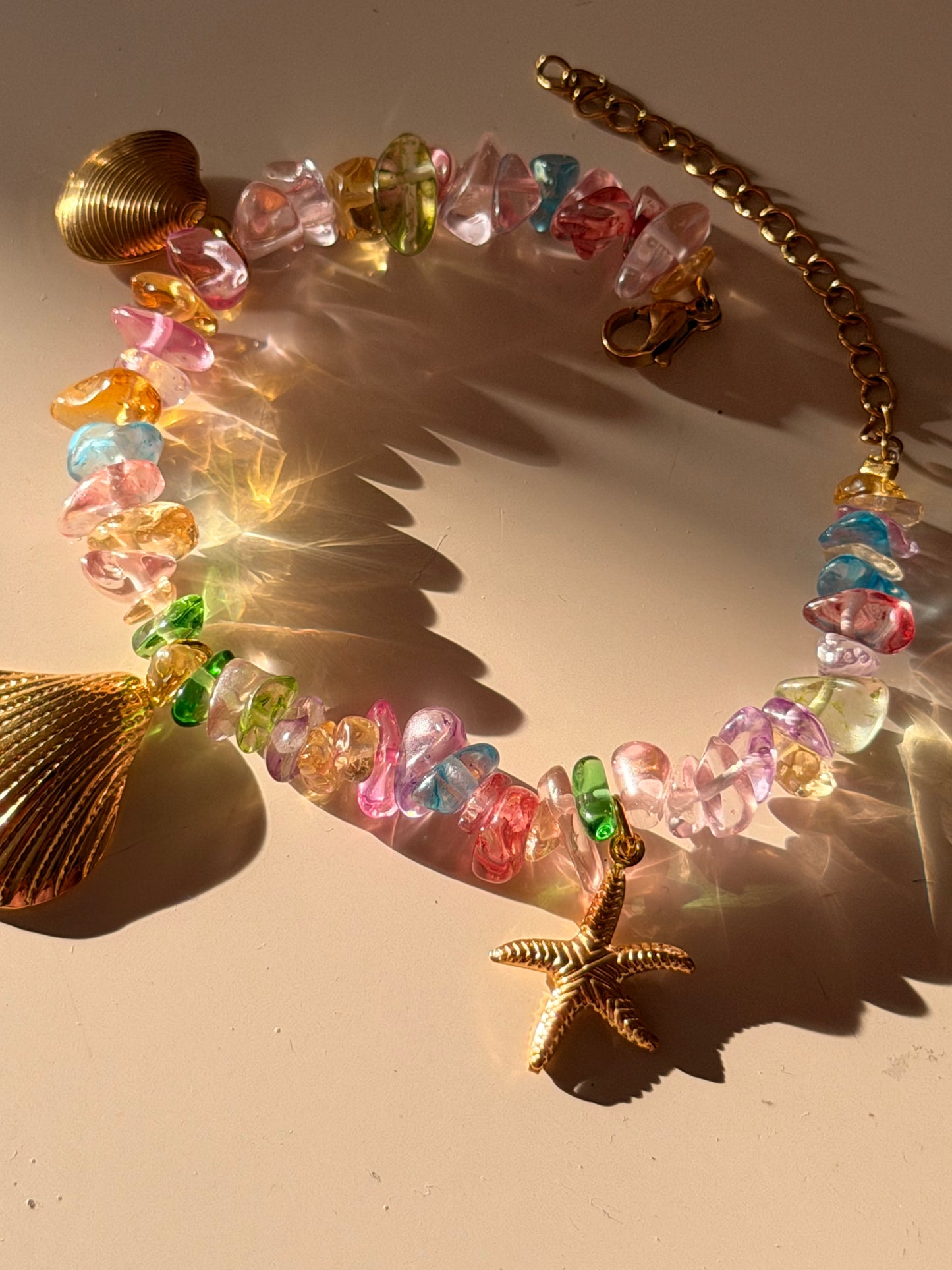 Mermaid glow charm bracelet