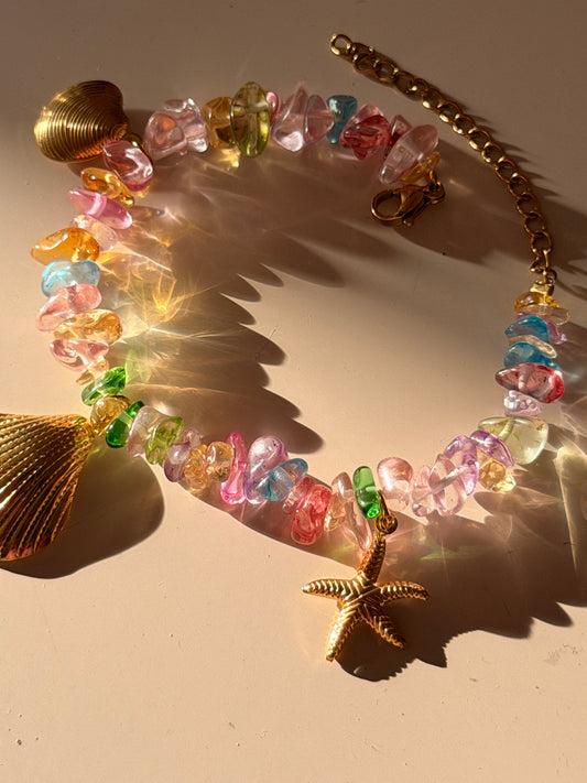 Mermaid glow charm bracelet
