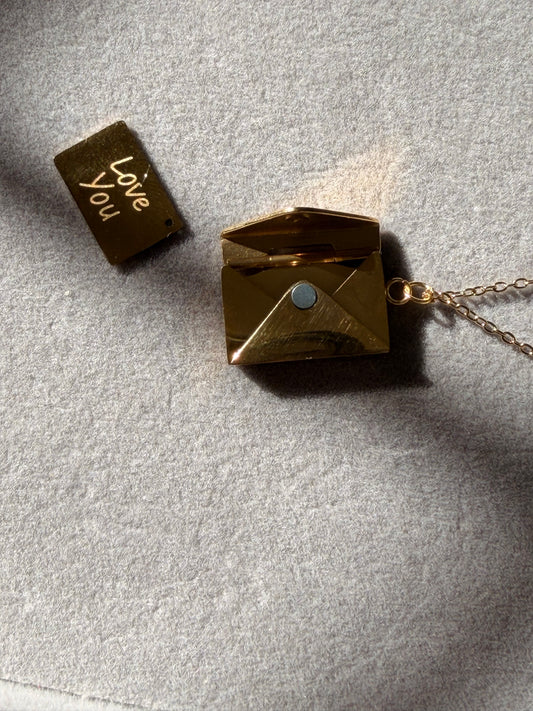 Secret Love Letter Envelope Necklace