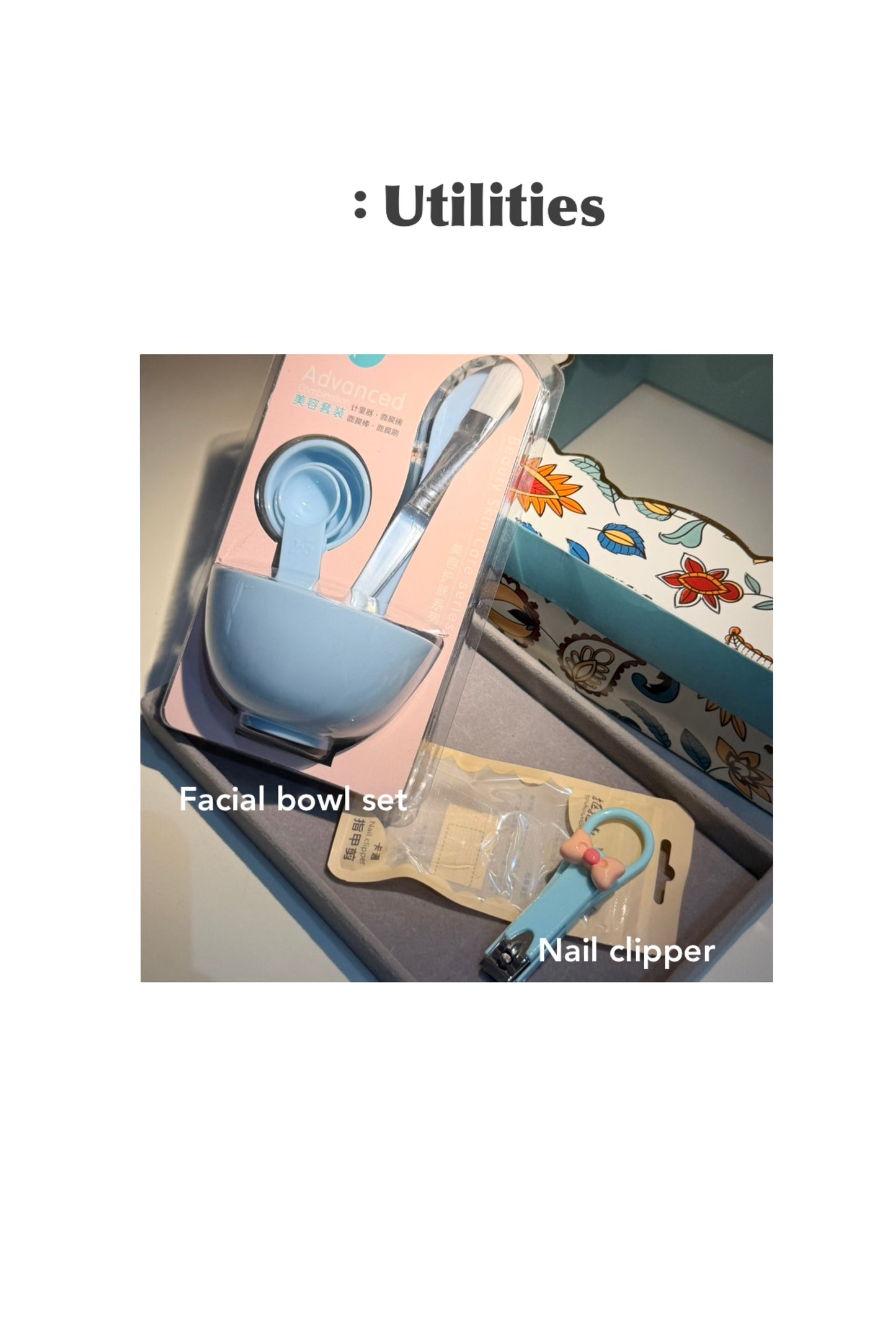 Blue bliss hamper box (10 articles)