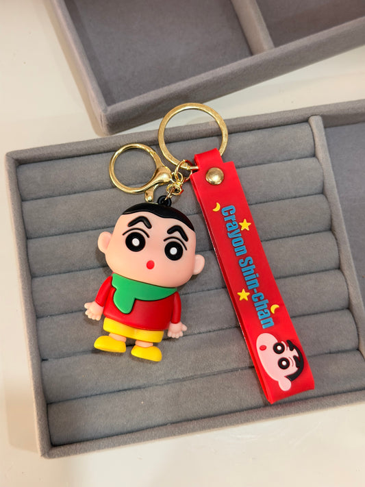 Shinchan silicon keychain