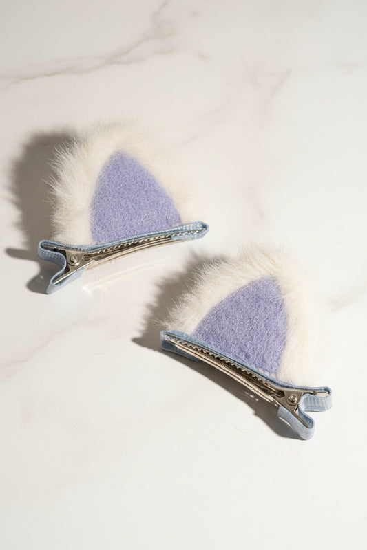 Cat ear hairpin (blue)