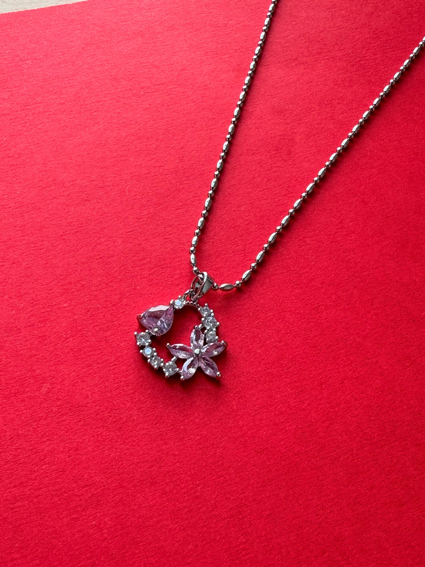 Blush Bloom Halo Pendant