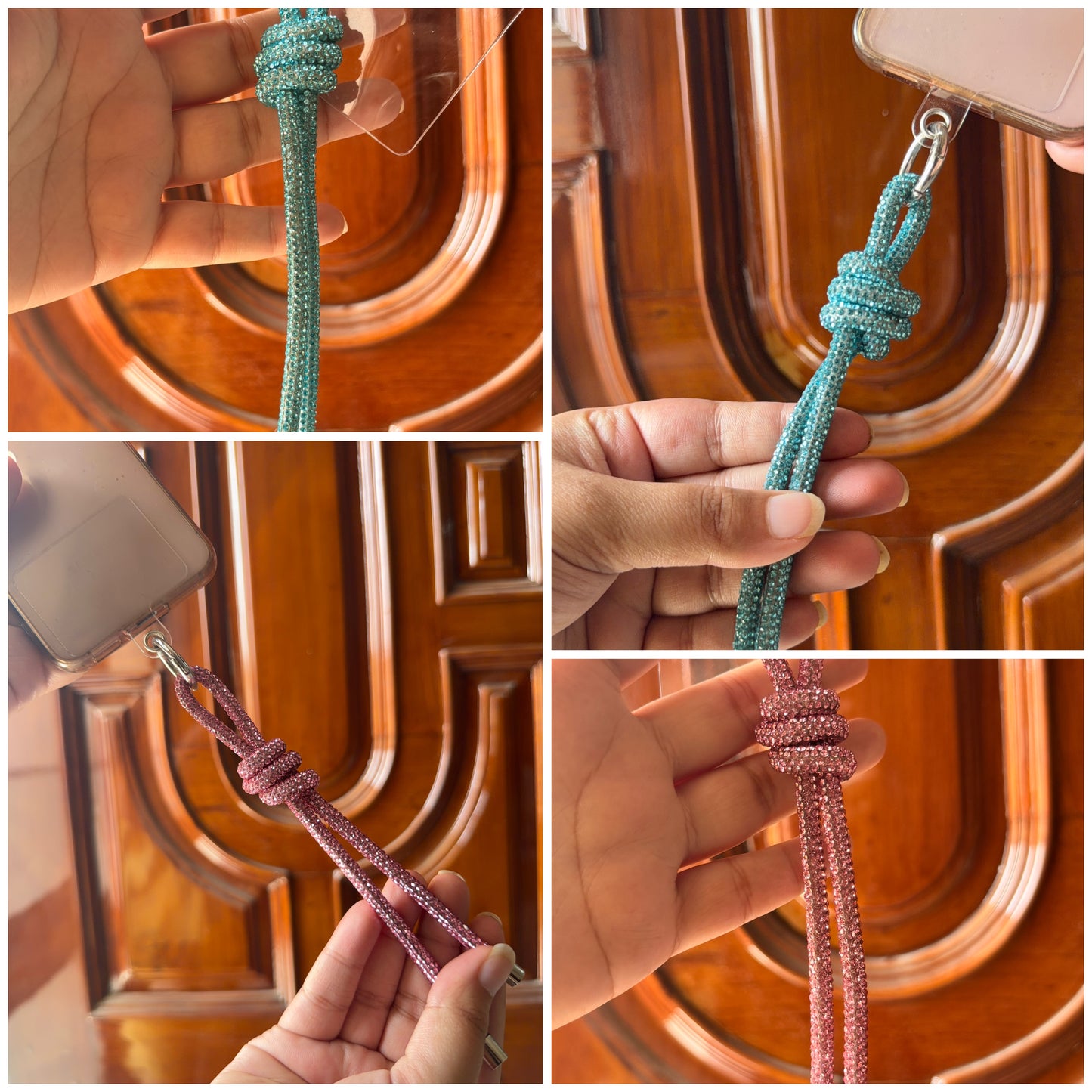 Luxe Crystal Knot Bag/Phone Charm